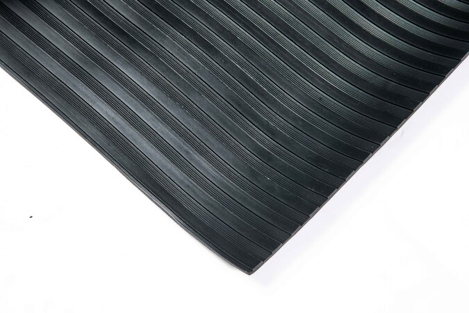 Tapis 402 - Stries Mixtes - SBR Noir 80 sh - 10mx1,20m p.3mm